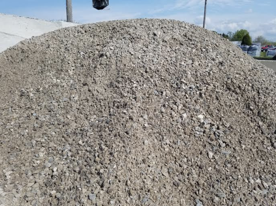 Crush-run material